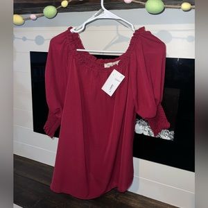 Brand new maroon blouse